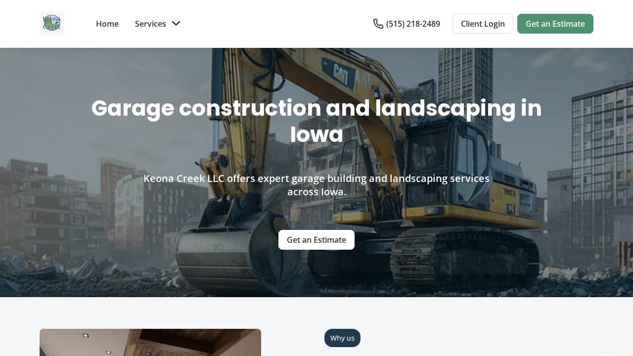 Keona Creek LLC website screenshot