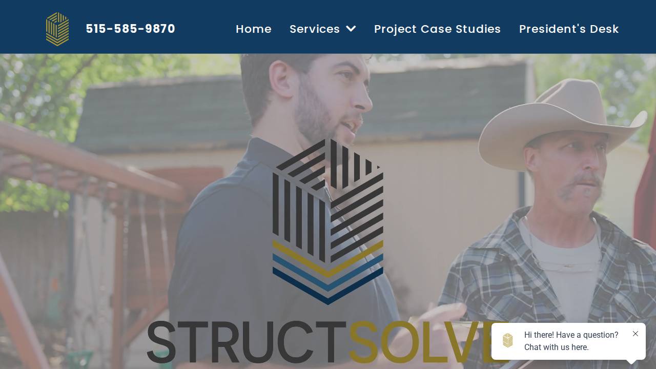 Structsolve Engineering LLC website screenshot
