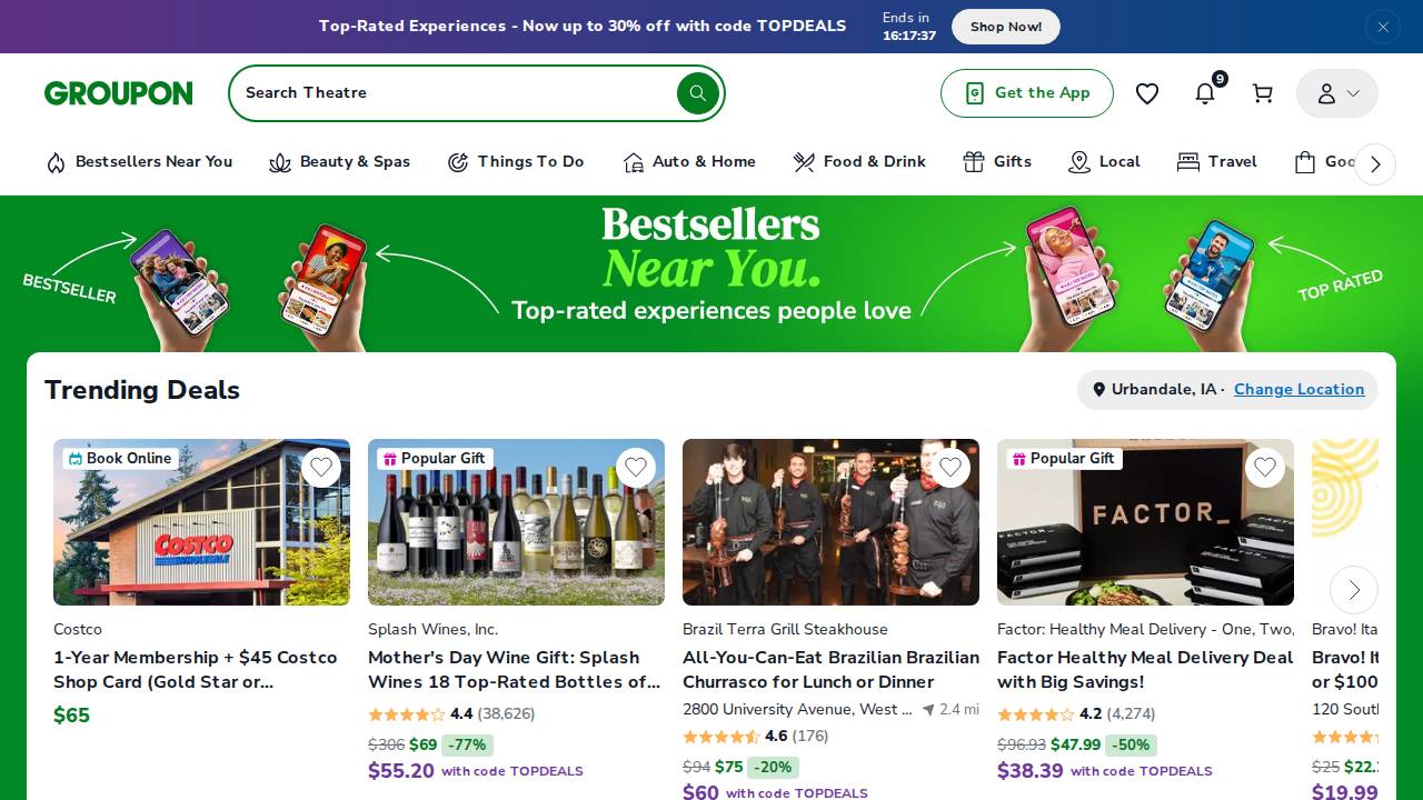 Discount Promo Servcie website screenshot