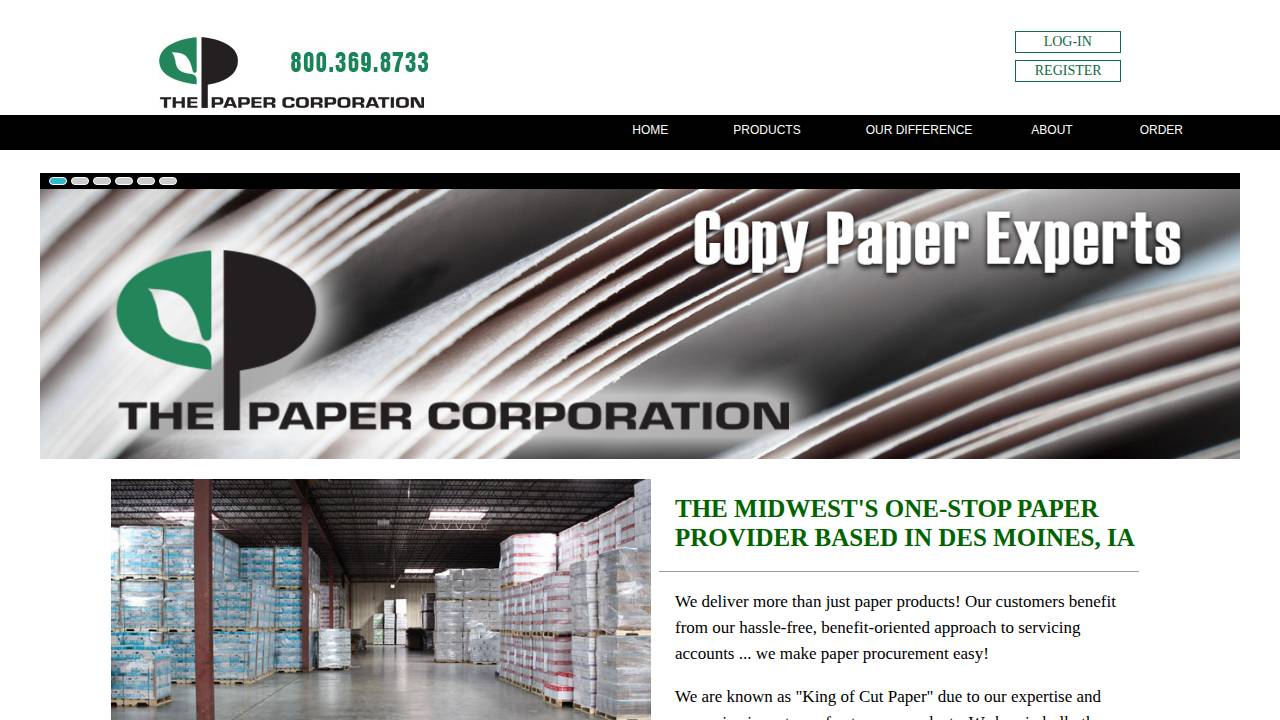 Paper Boys LLC website screenshot