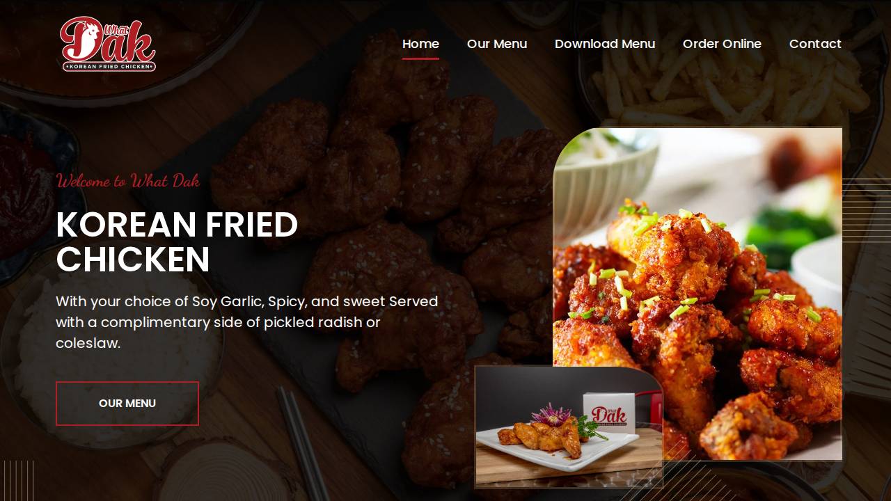 What Dak LLC website screenshot