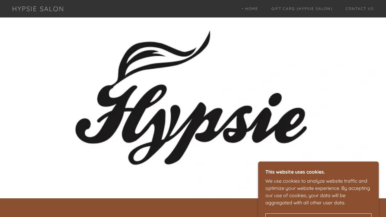 Hypsie Salon website screenshot