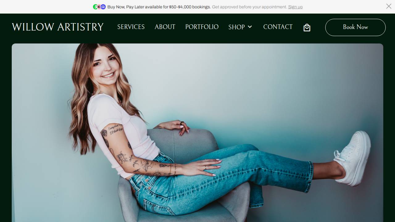 Willow J Buisman website screenshot