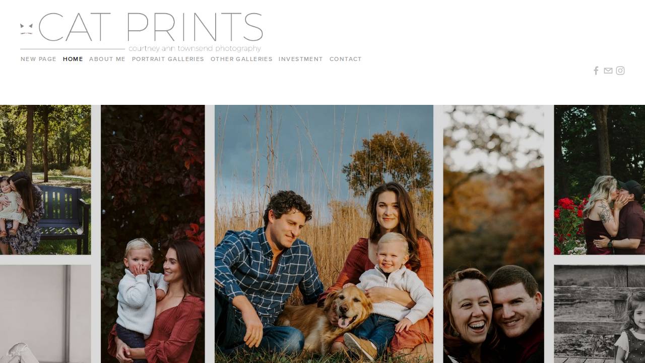 Cat Prints Photography website screenshot