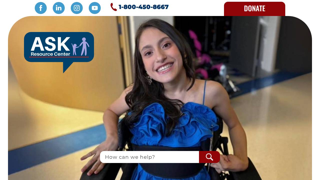 Ask Resource Center website screenshot