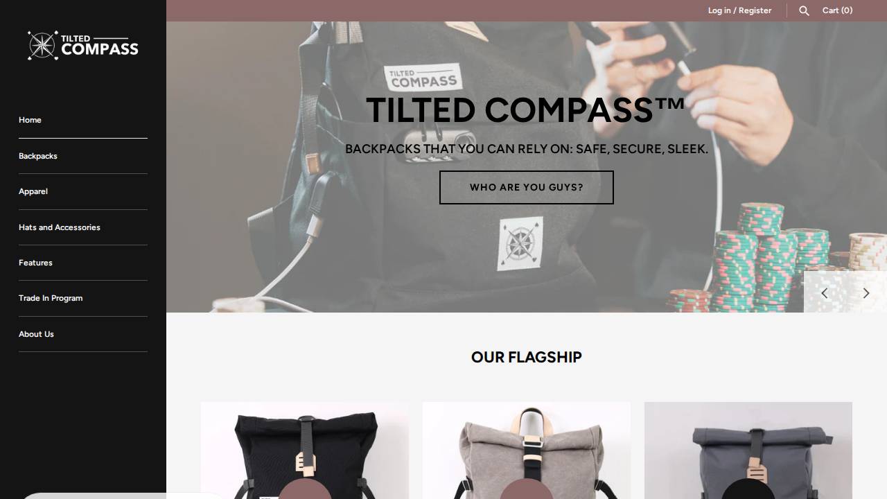 Tilted Compass website screenshot