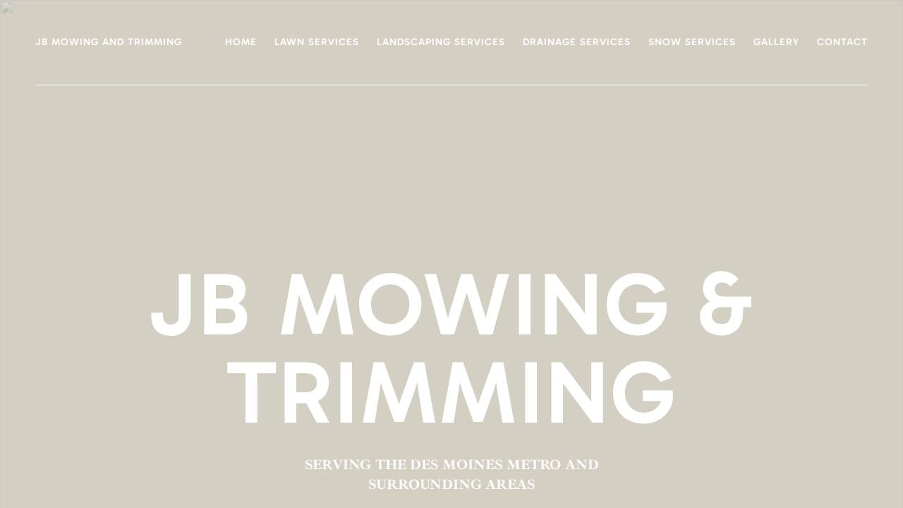 Jb Mowing And Trimming LLC website screenshot