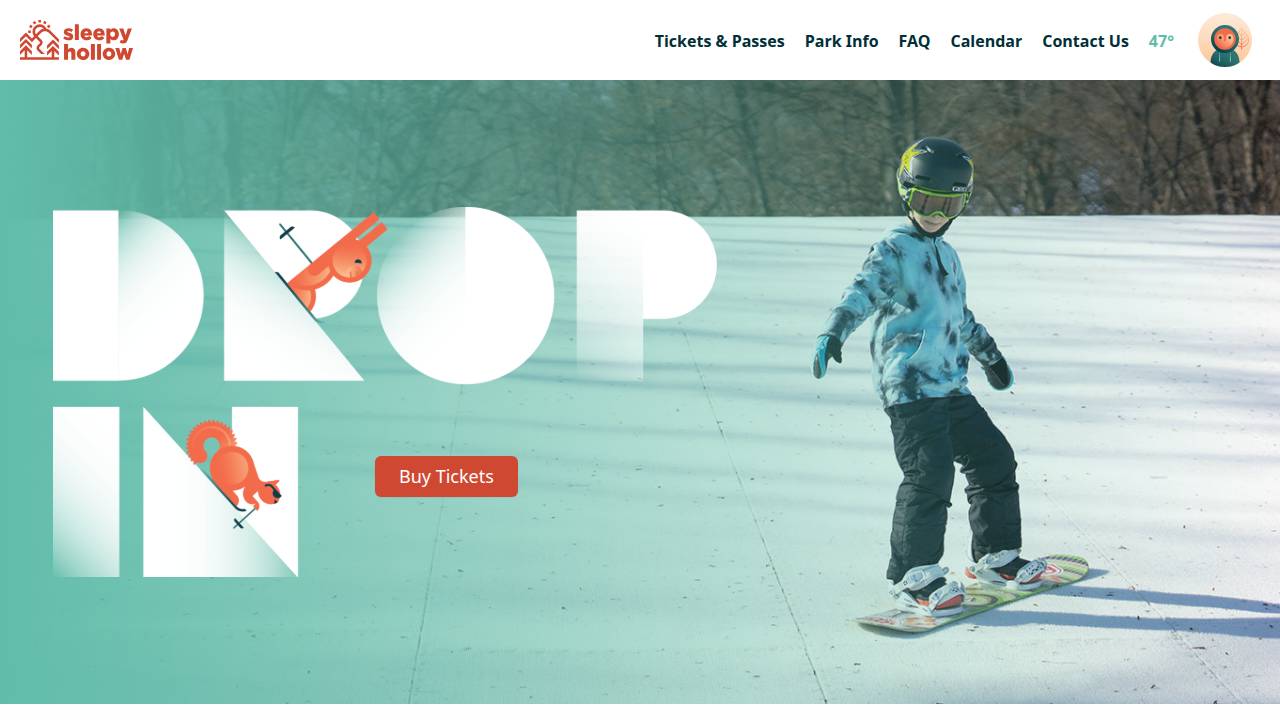 Sleepy Hollow Sports Park website screenshot