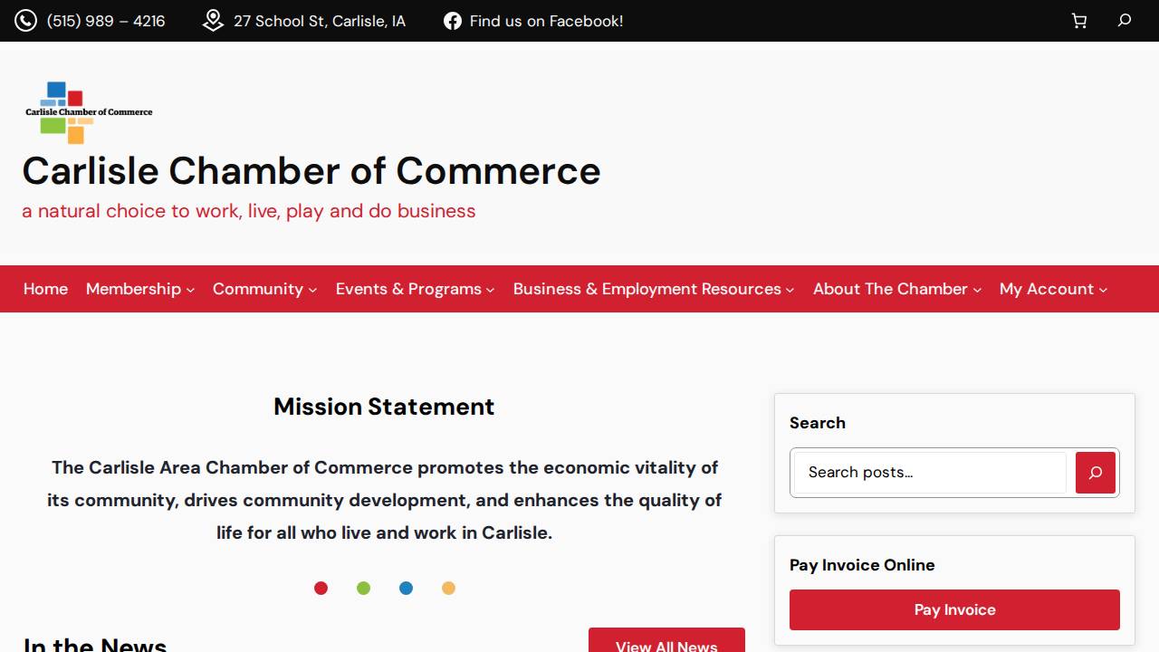 Webbs website screenshot