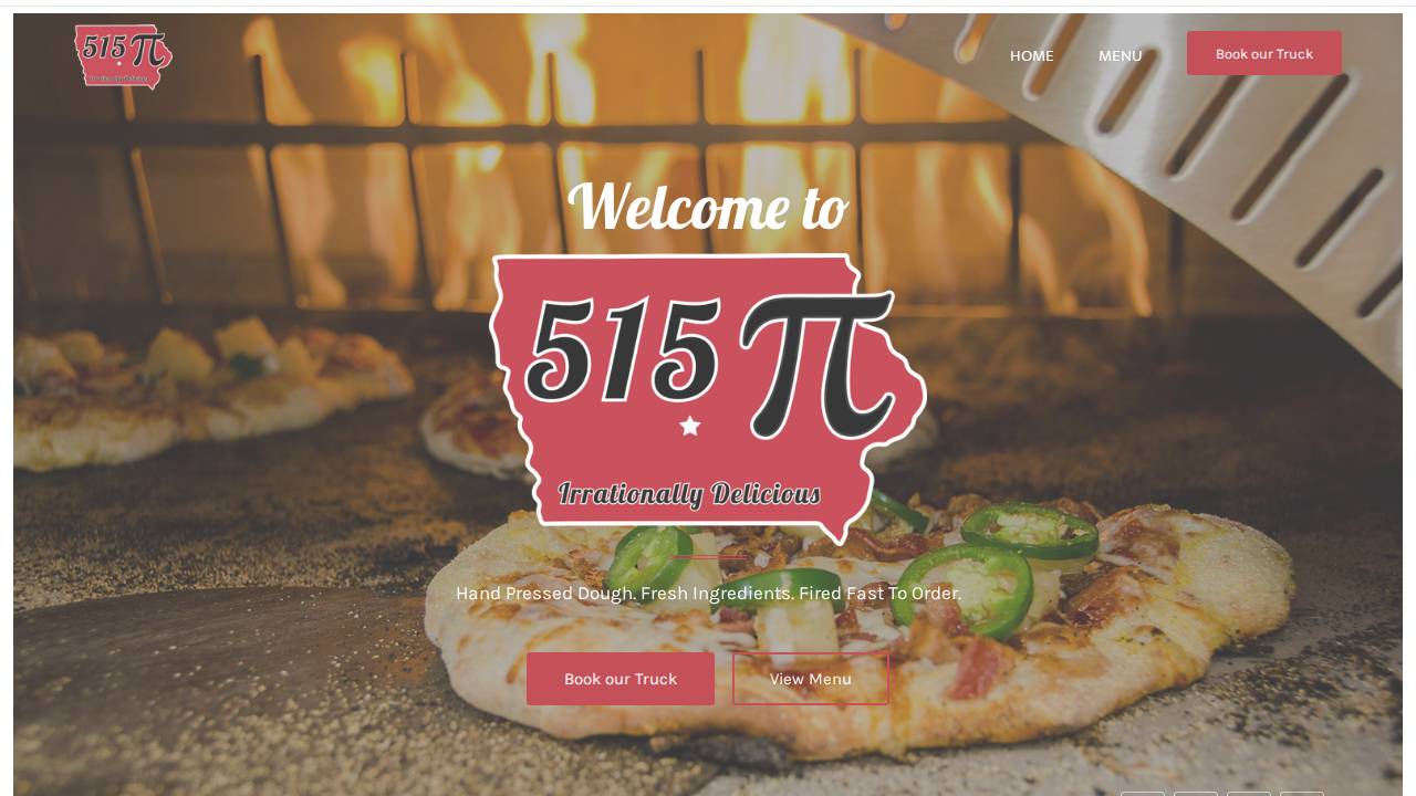 515 Food Truck website screenshot