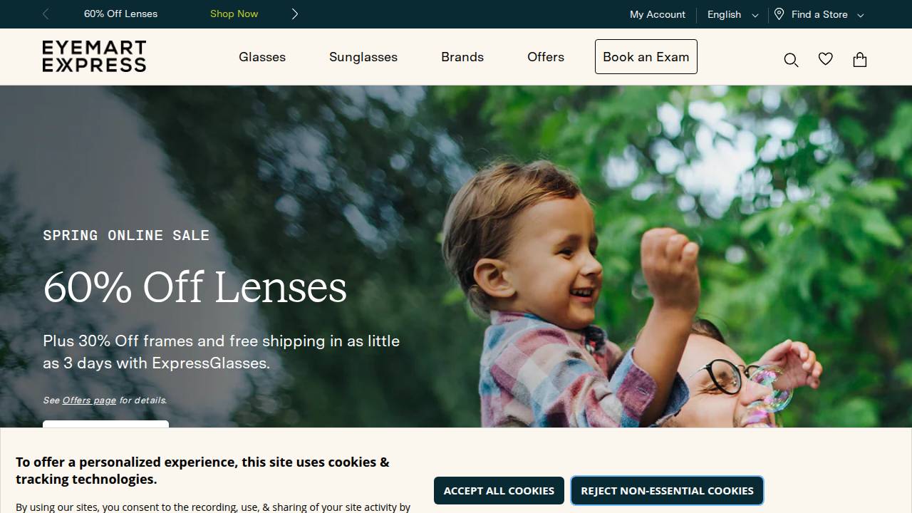 Vision 4 Less website screenshot