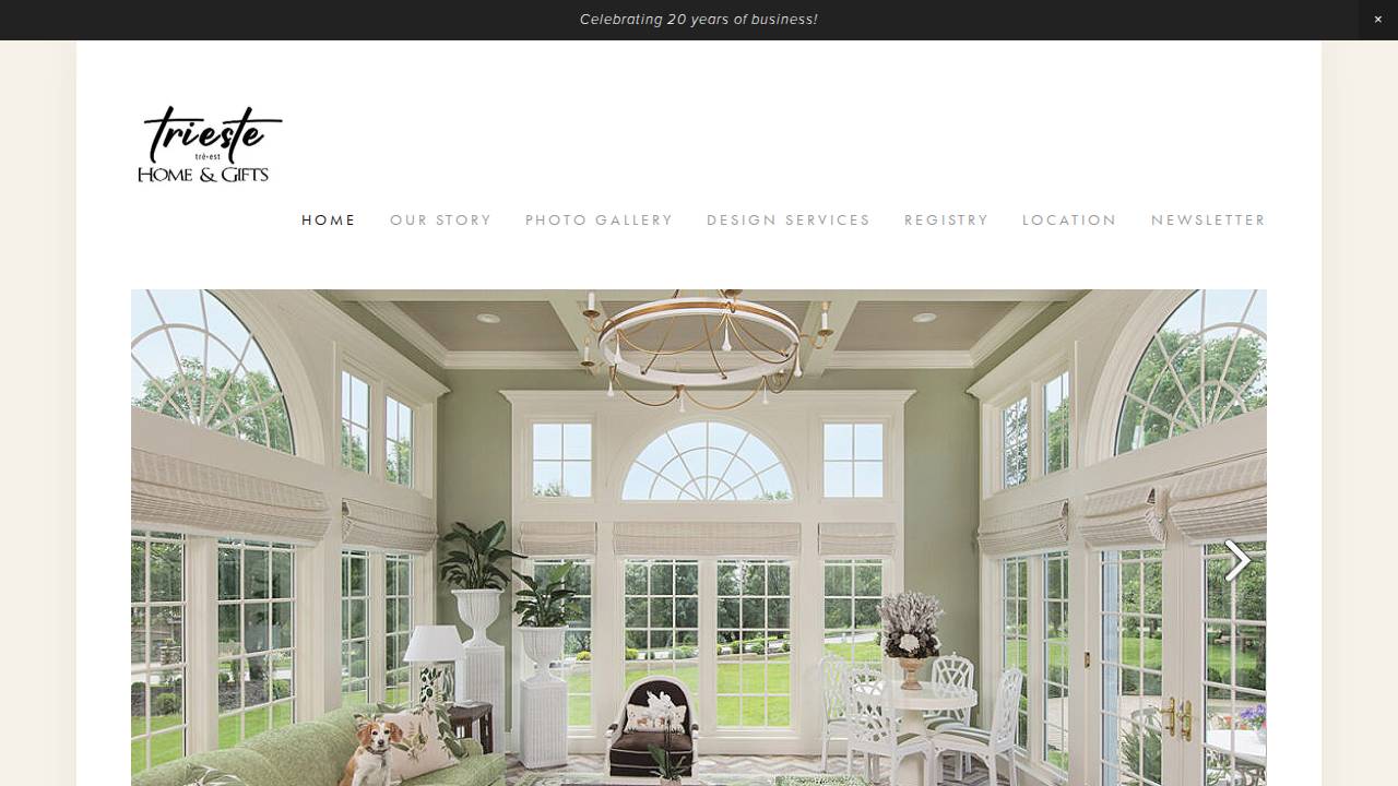 Trieste LLC website screenshot