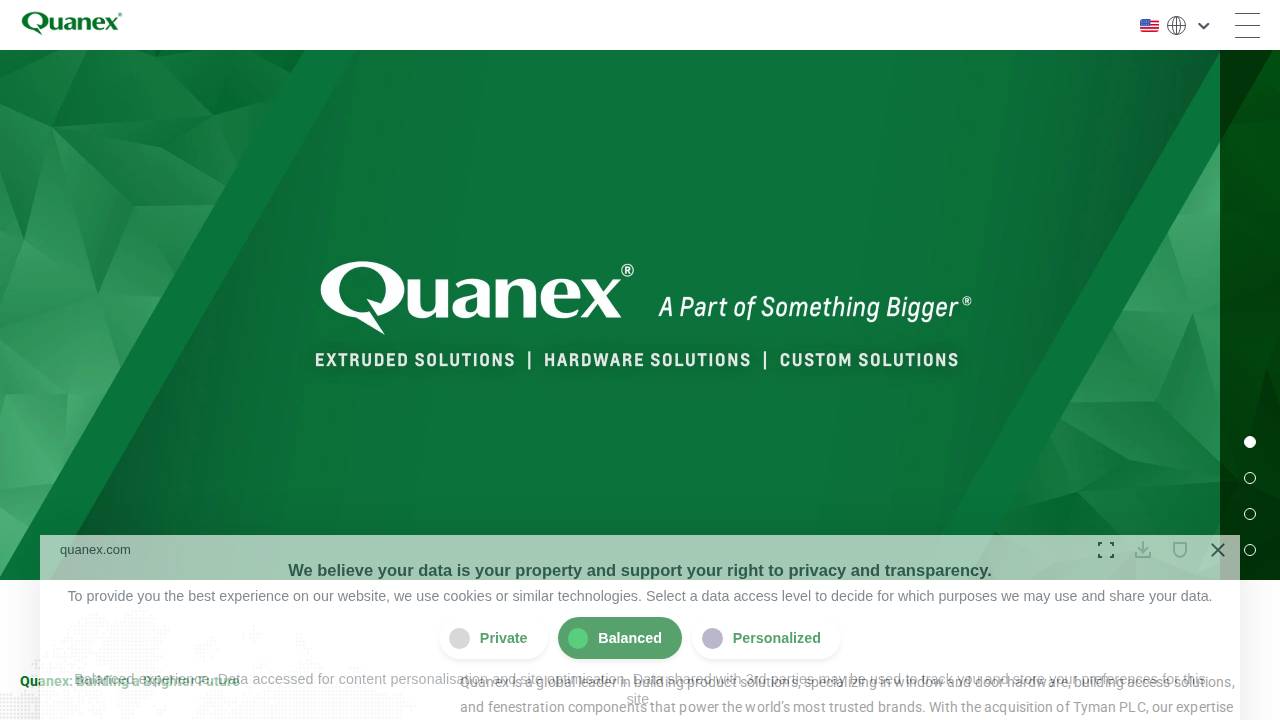 Quanex Homeshield LLC website screenshot