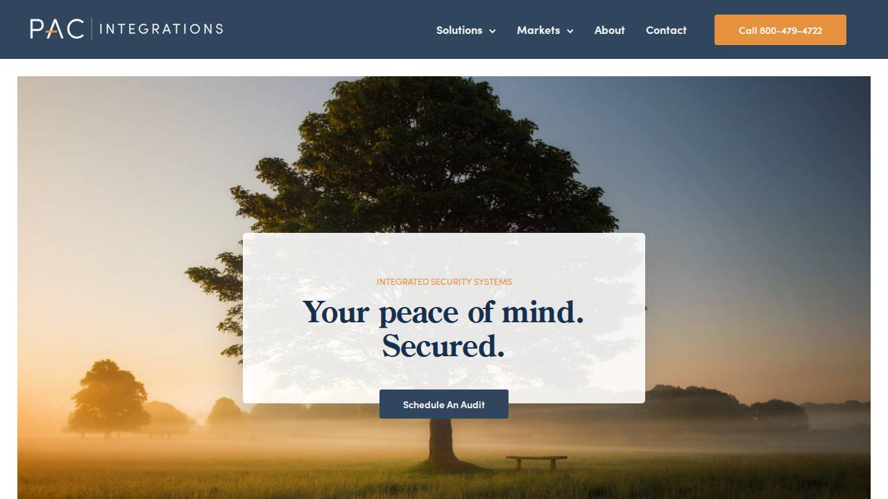 Pac Security website screenshot