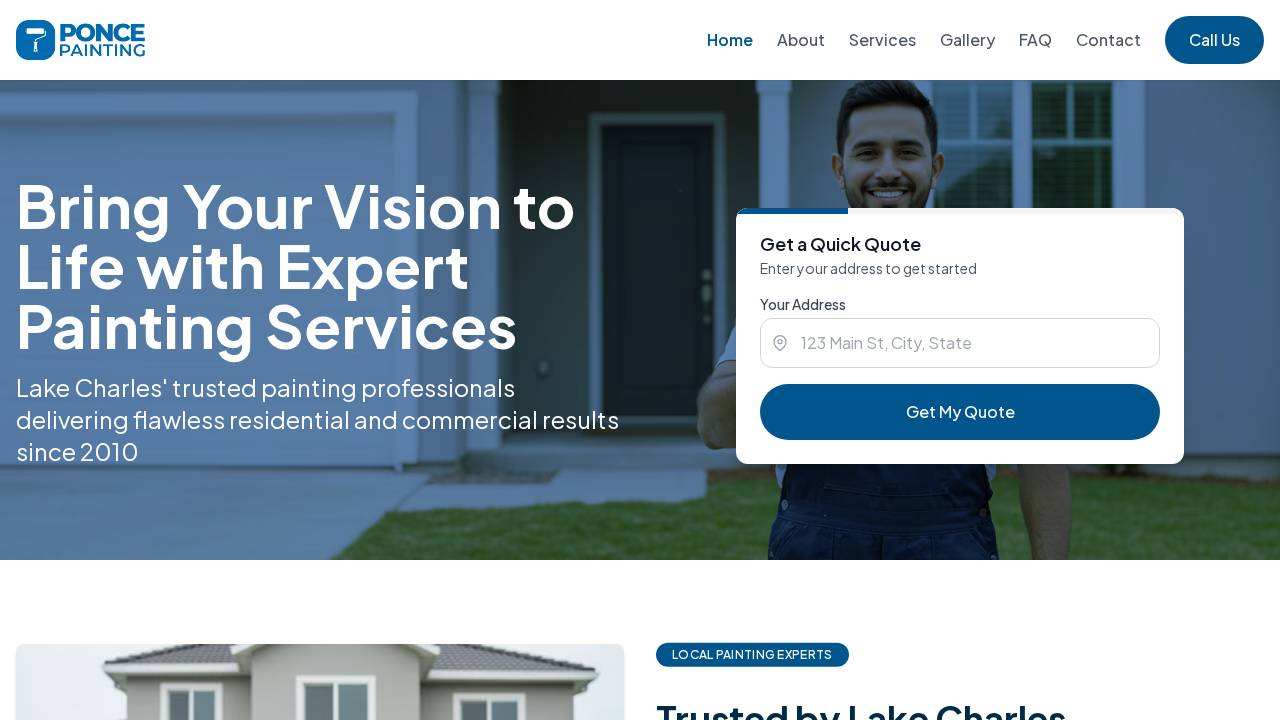 Ponce Painting website screenshot