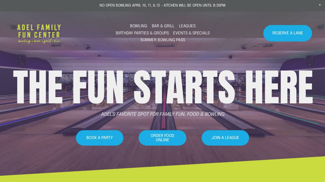 Main Stand website screenshot