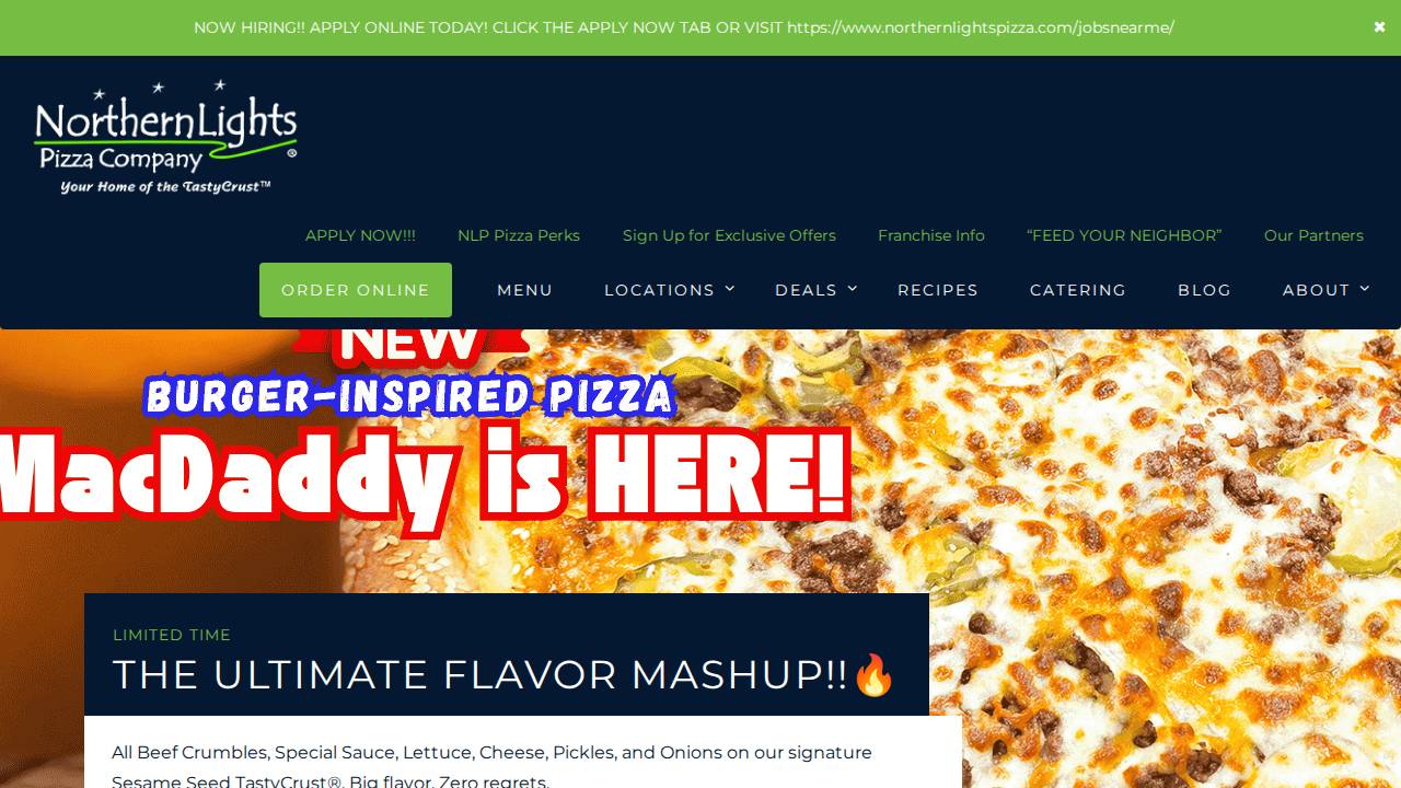 Wdm Pizza LLC website screenshot