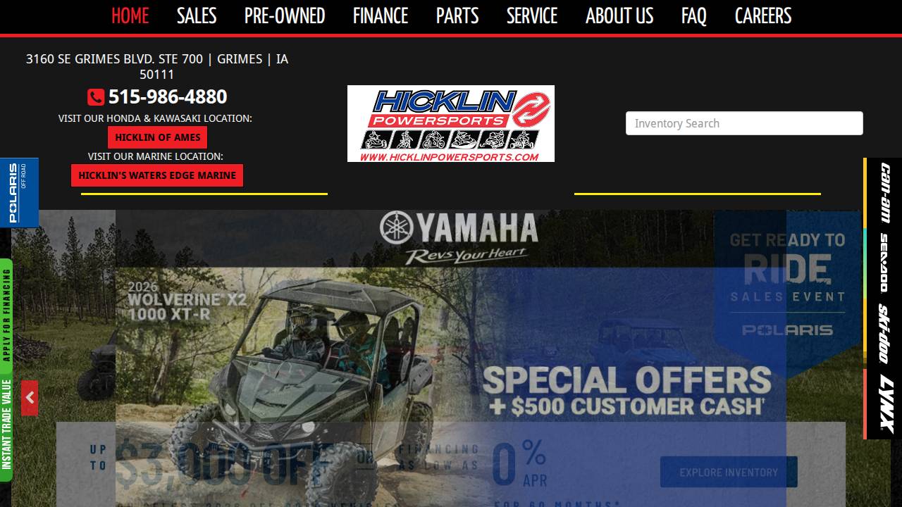 Hickman Sports LLC website screenshot