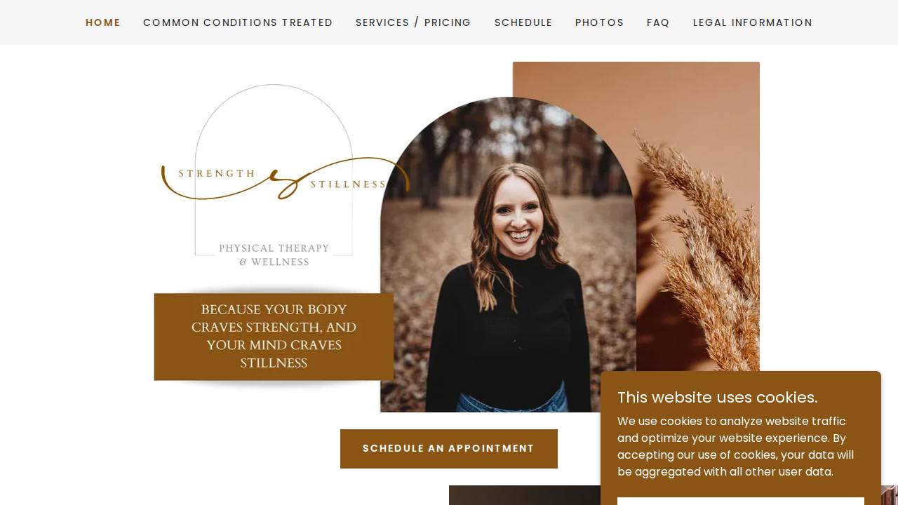 Strength And Stillness Physical Therapy And Wellness LLC website screenshot