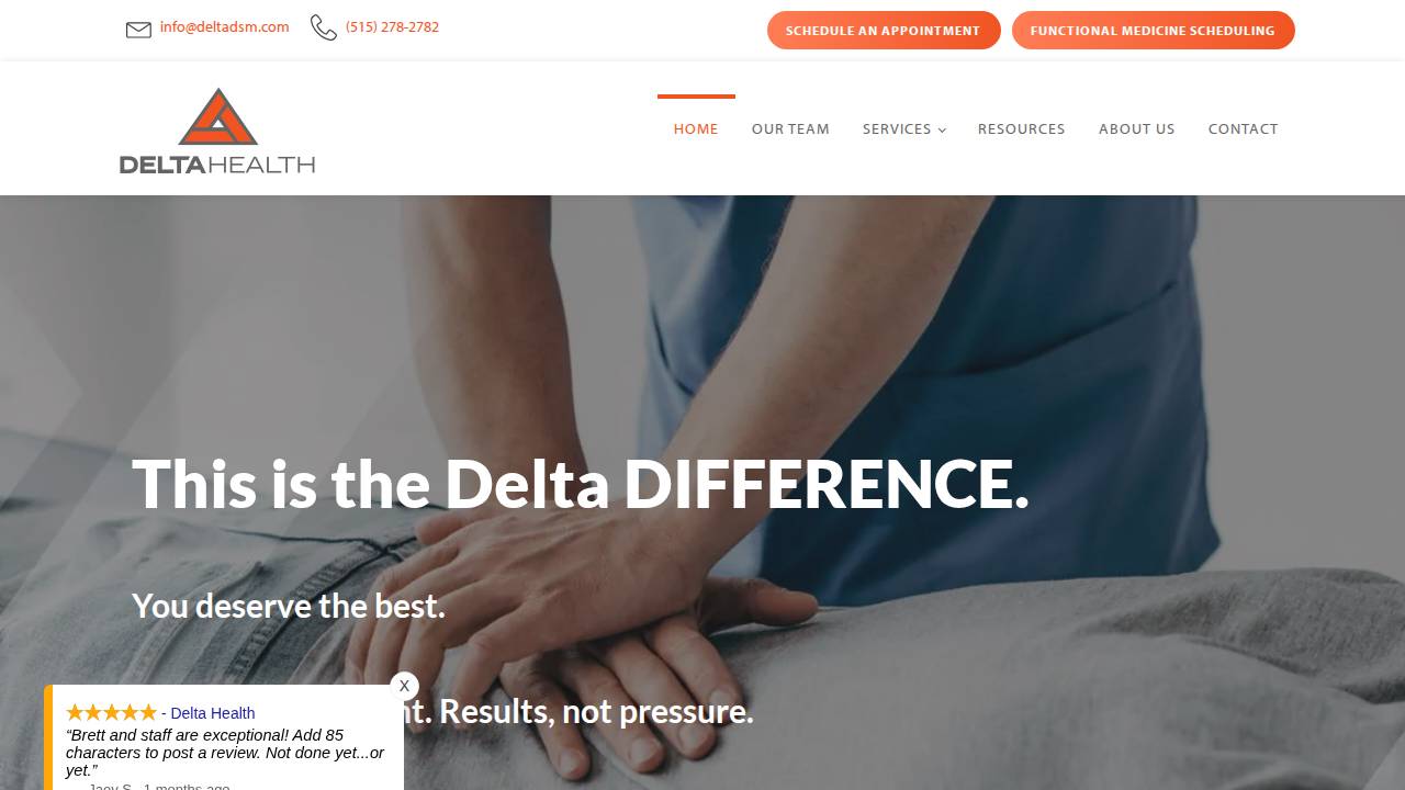 Krzyzak Chiropractic website screenshot