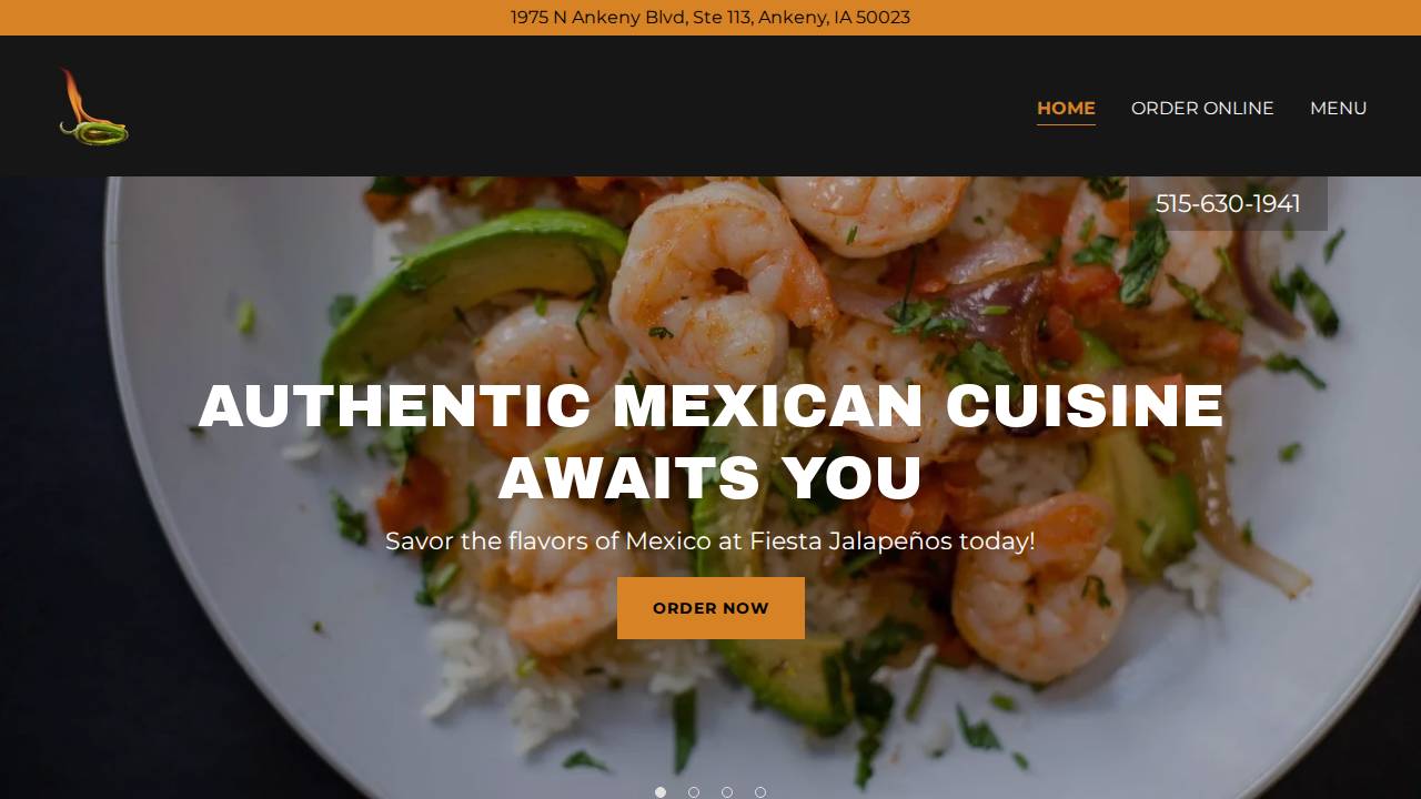 Fiesta Jalapenos website screenshot