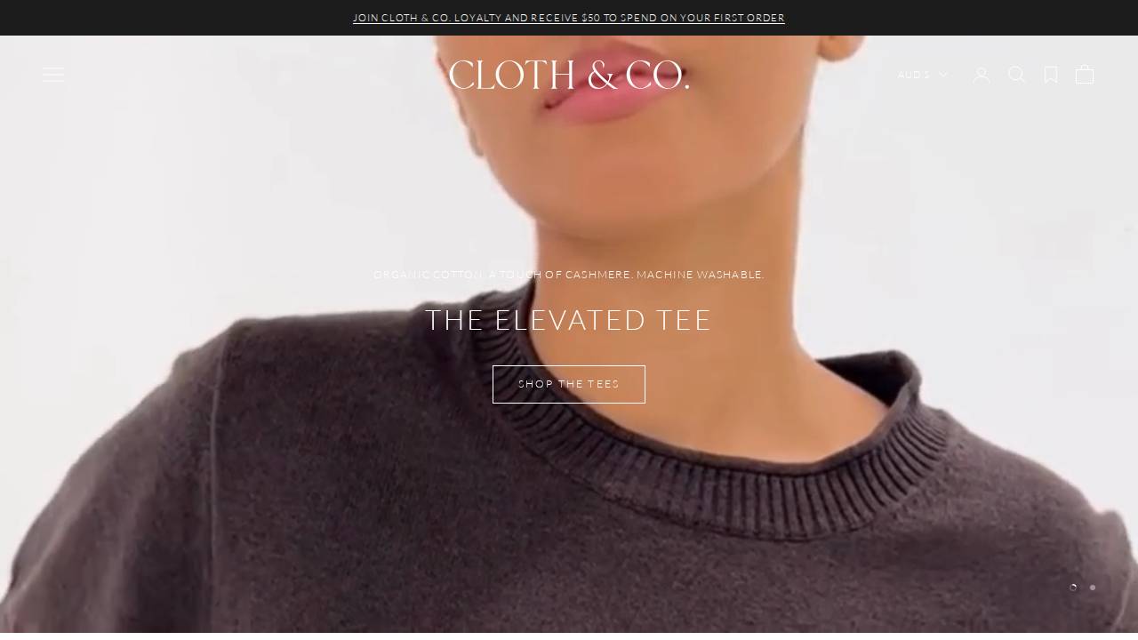 Cloth & Co. website screenshot