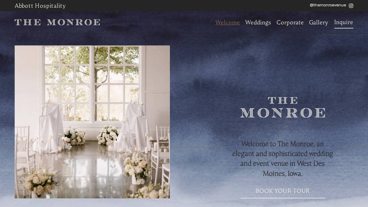 The Monroe website screenshot
