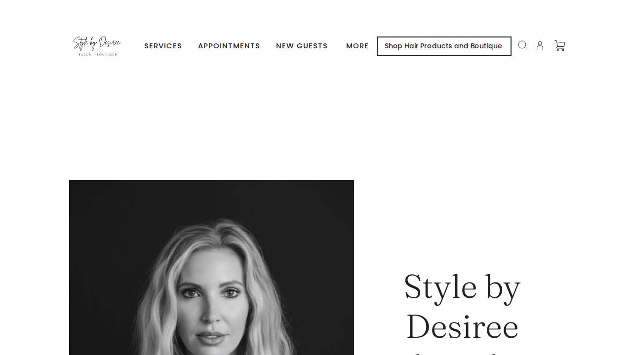 Carly Daughenbaugh Hair LLC website screenshot