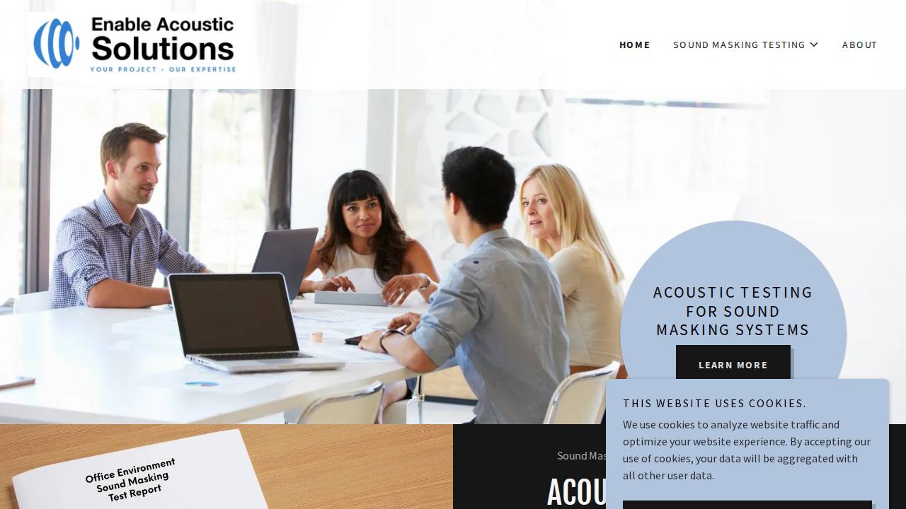 Enable Acoustic Solutions LLC website screenshot
