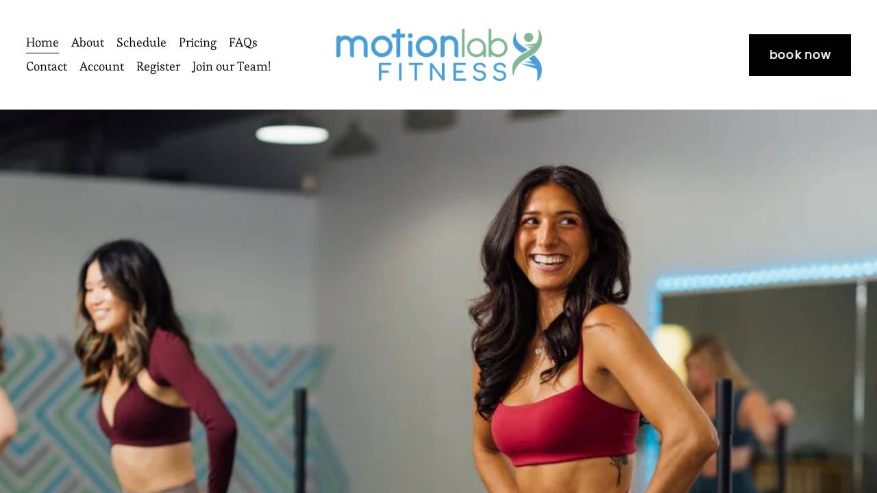 Motion Lab website screenshot