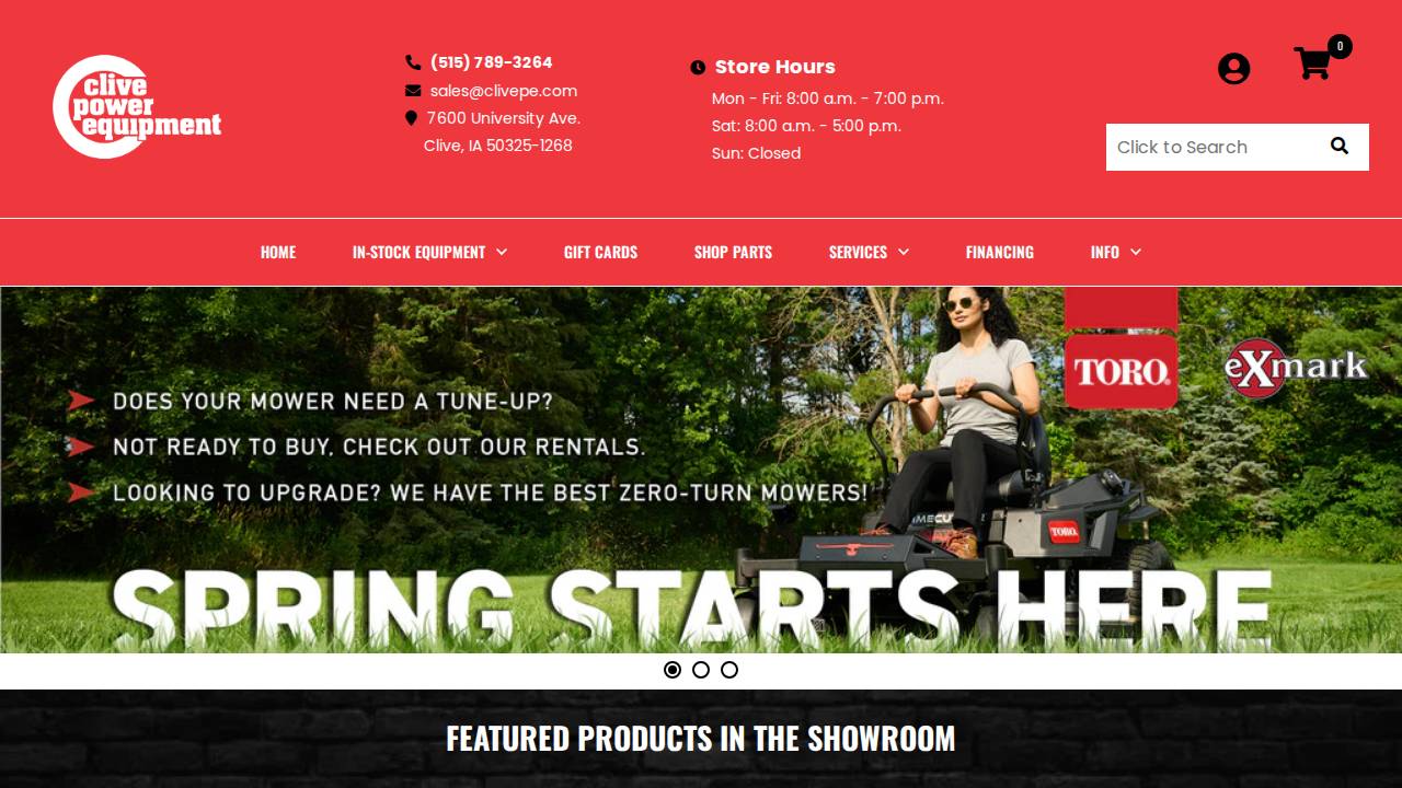 Pwr Lawn Care website screenshot