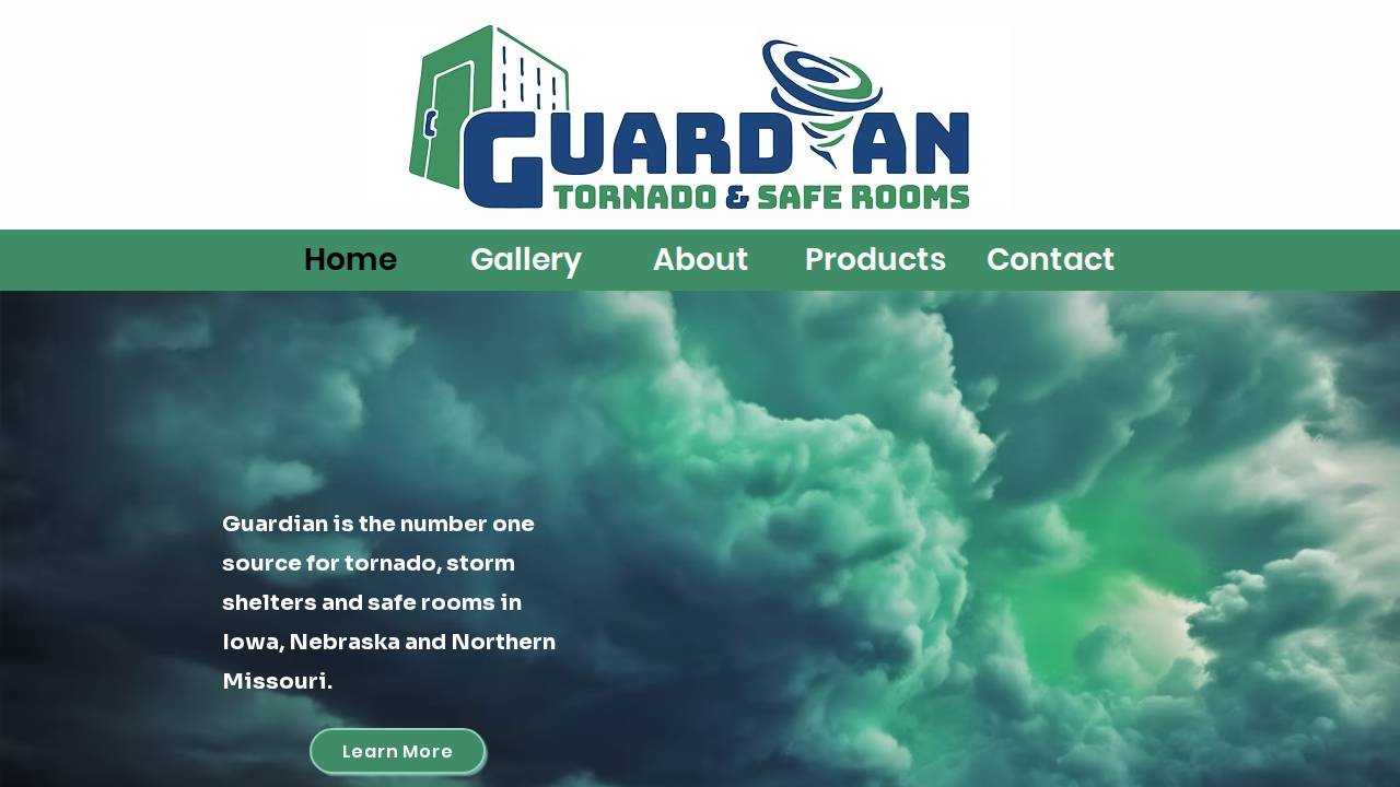Guardian Tornado And Safe Rooms LLC website screenshot