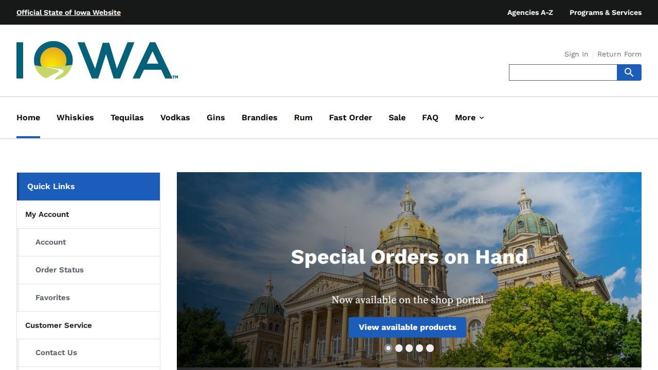 Chamling Smoke & Liquor website screenshot