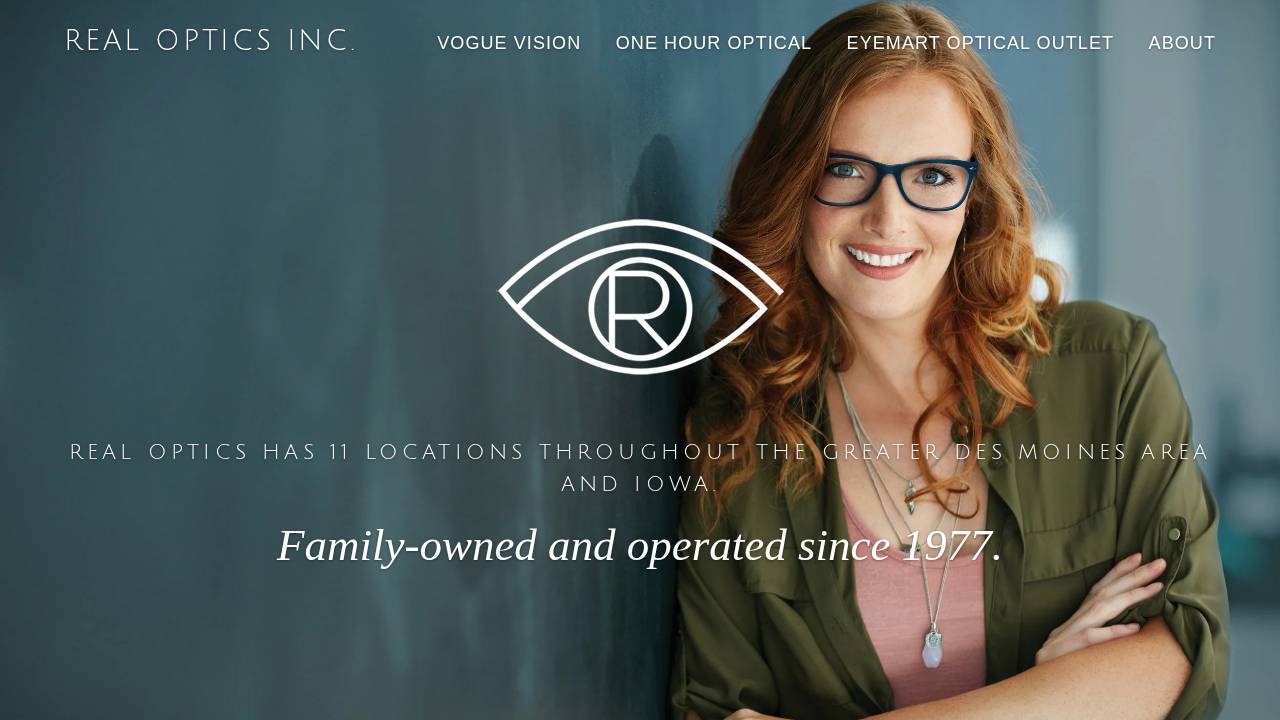 Real Optics Inc. website screenshot