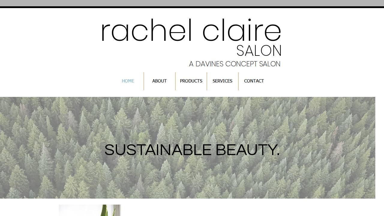 Rachelannxhair website screenshot
