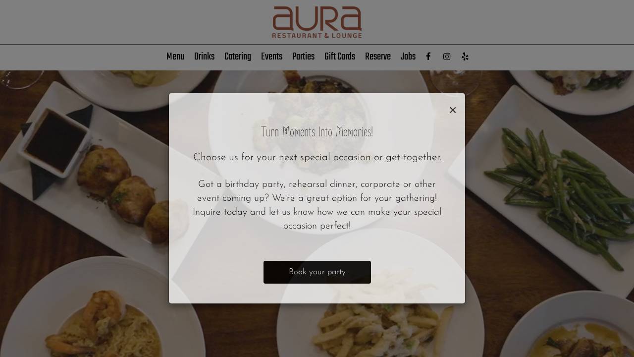 Dinner And Drinks website screenshot