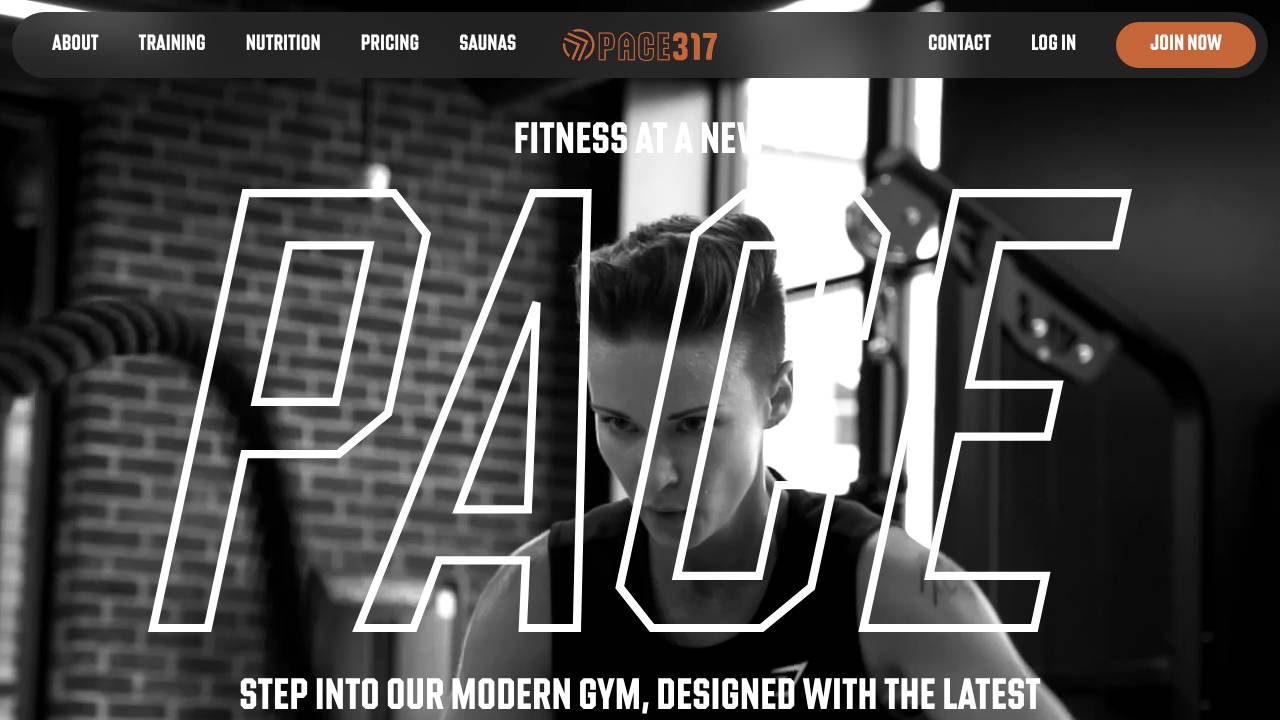 Pace 317 website screenshot