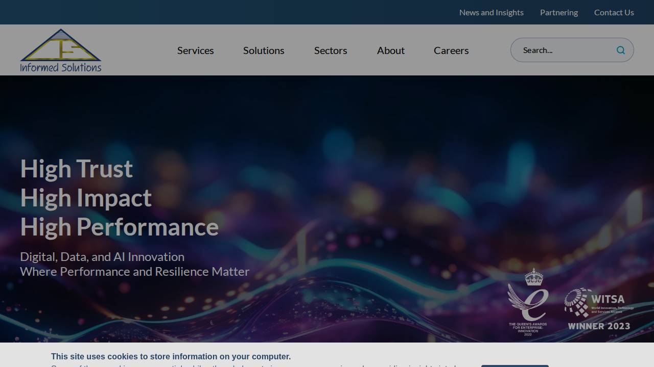 Informed Technology Solutions website screenshot