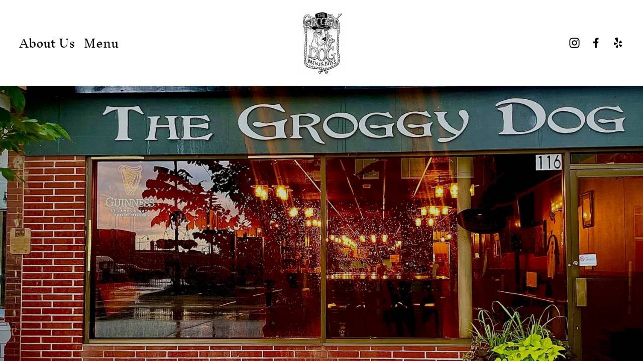 The Groggy Dog website screenshot