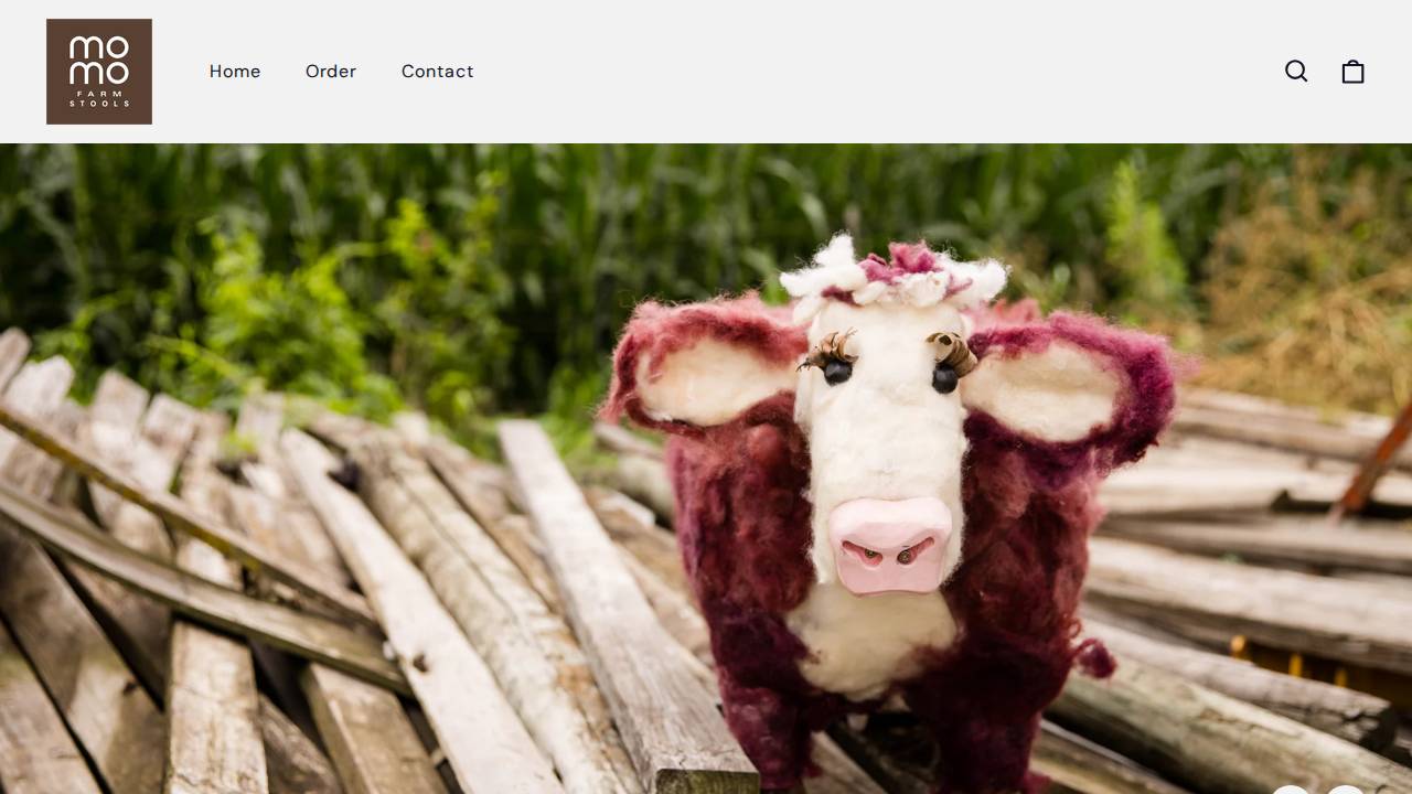 Molar Mountain Farm Stools LLC website screenshot