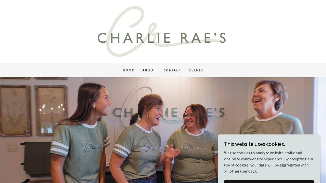 Charlie Rae's website screenshot