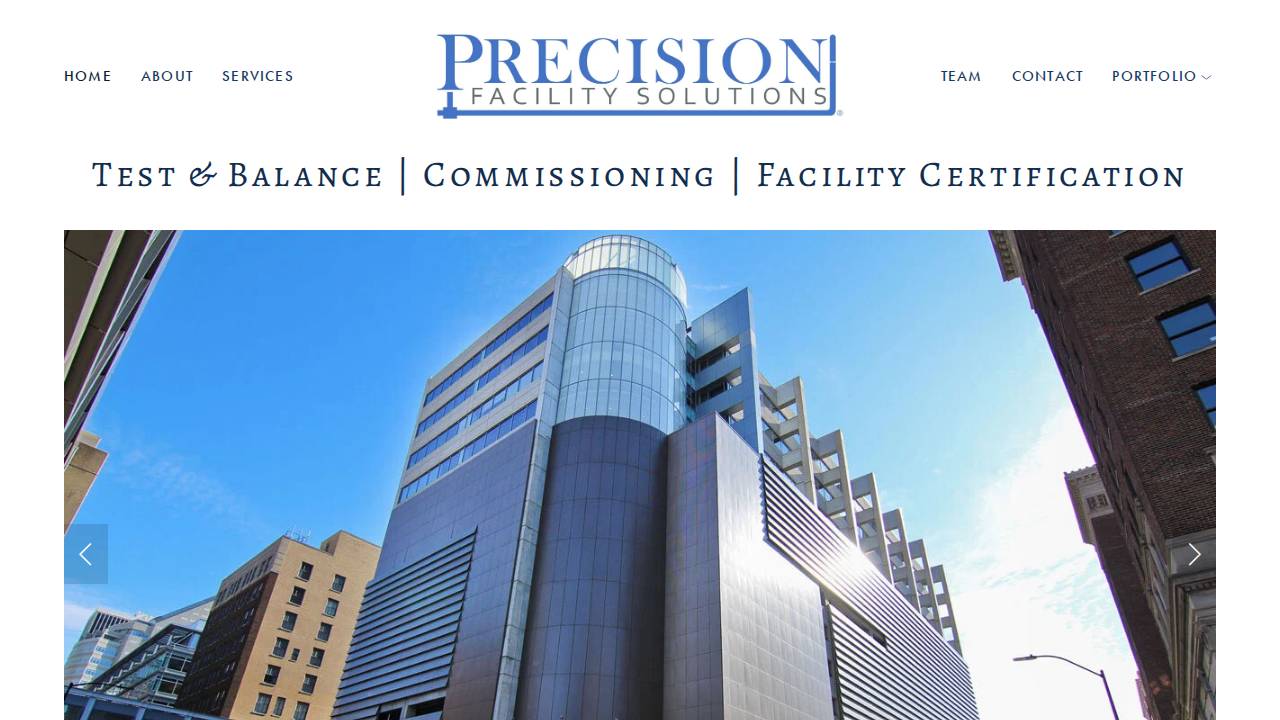 Precision Support LLC website screenshot