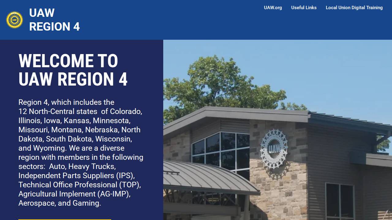 Uaw 6 website screenshot