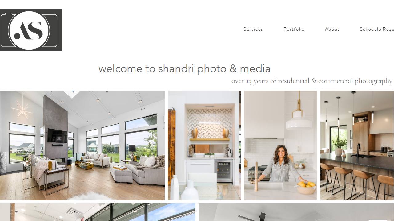 Shandri Photography LLC website screenshot