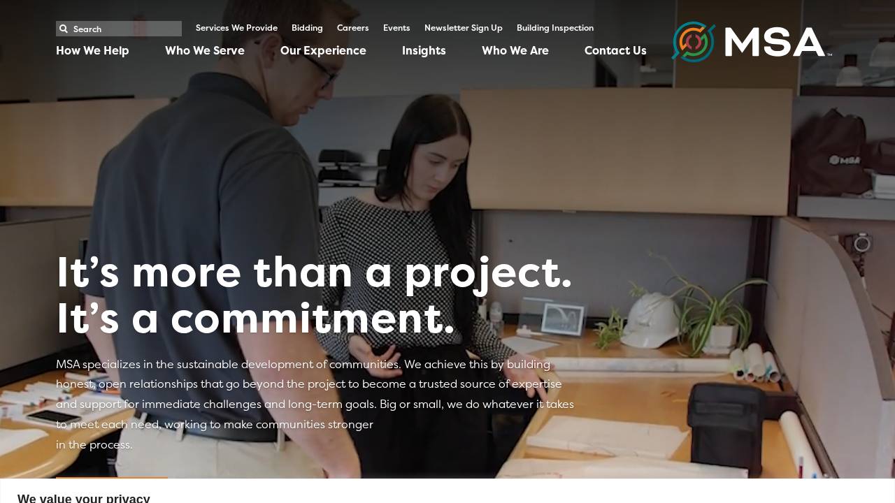 Msam Company Inc. website screenshot