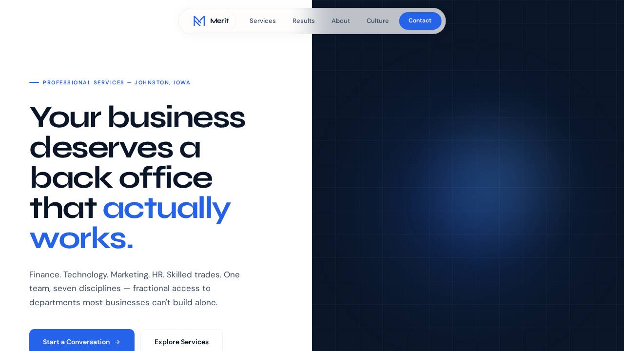 Merit Spe 2 website screenshot