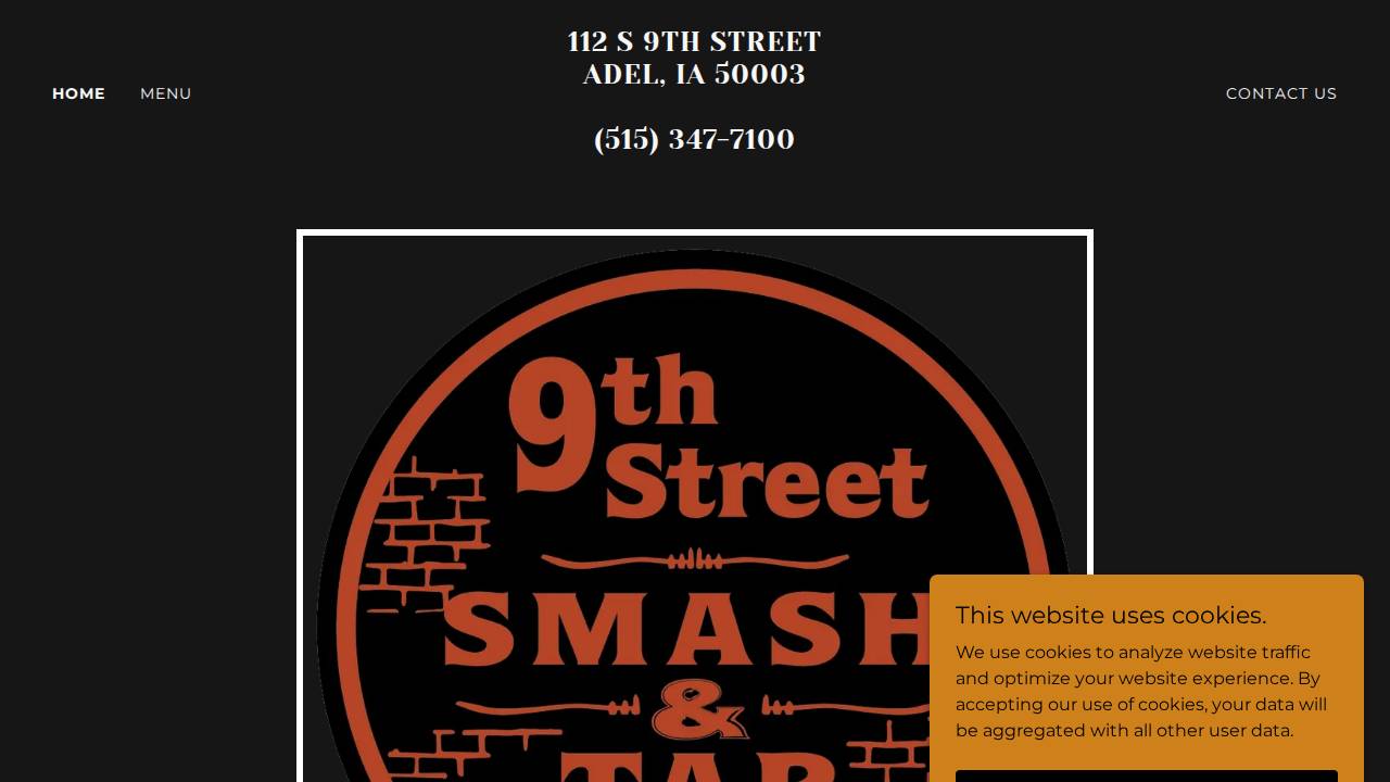 9th Street Smash And Tap website screenshot