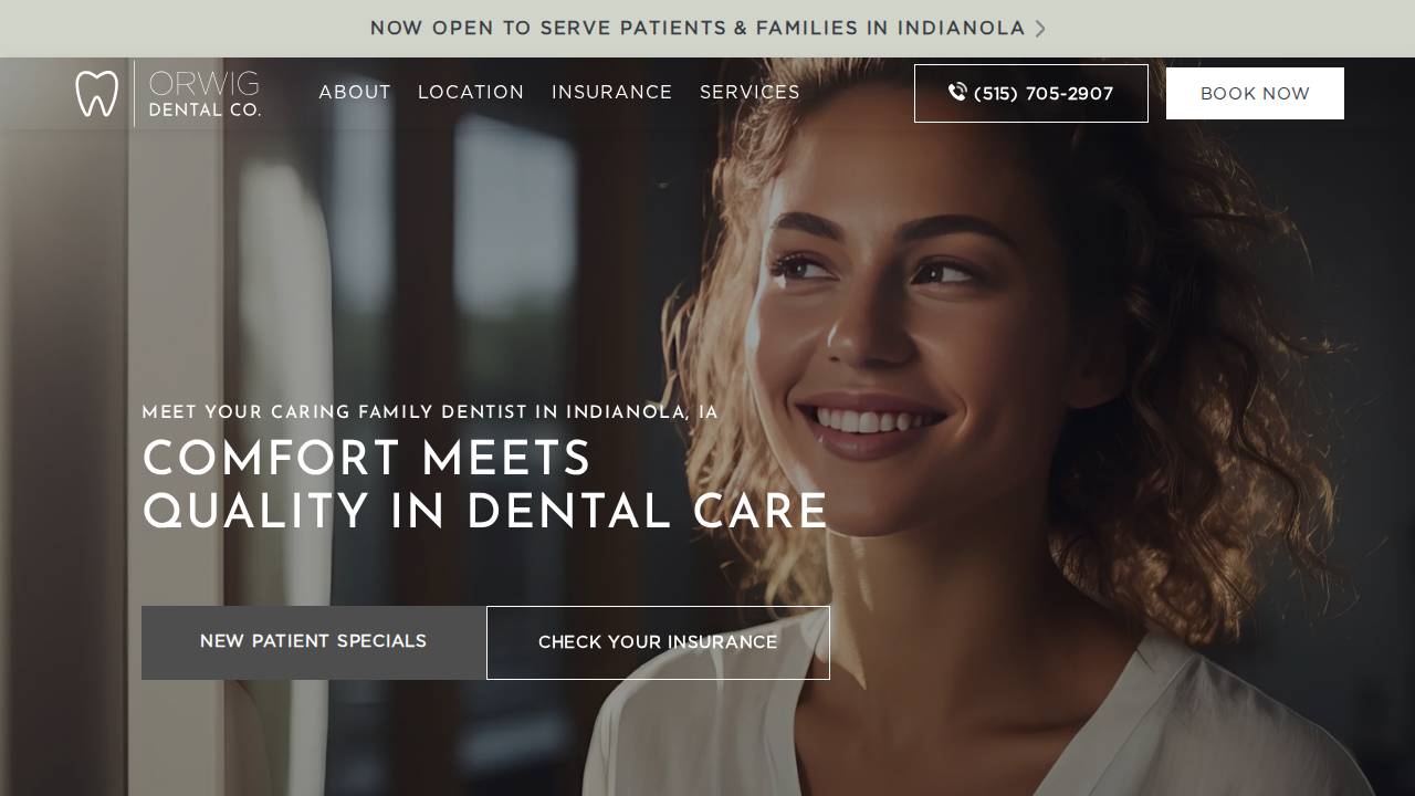 Orwig Dental Co. LLC website screenshot