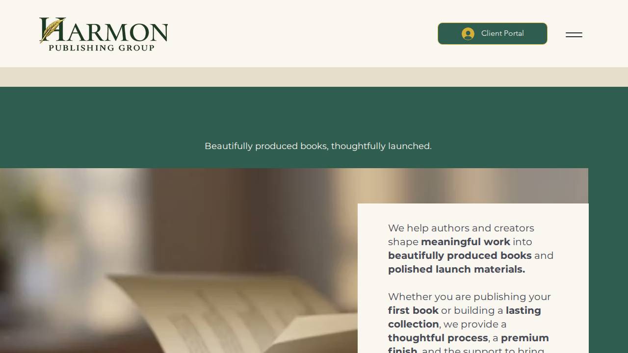 Harmony Group Publishing LLC website screenshot