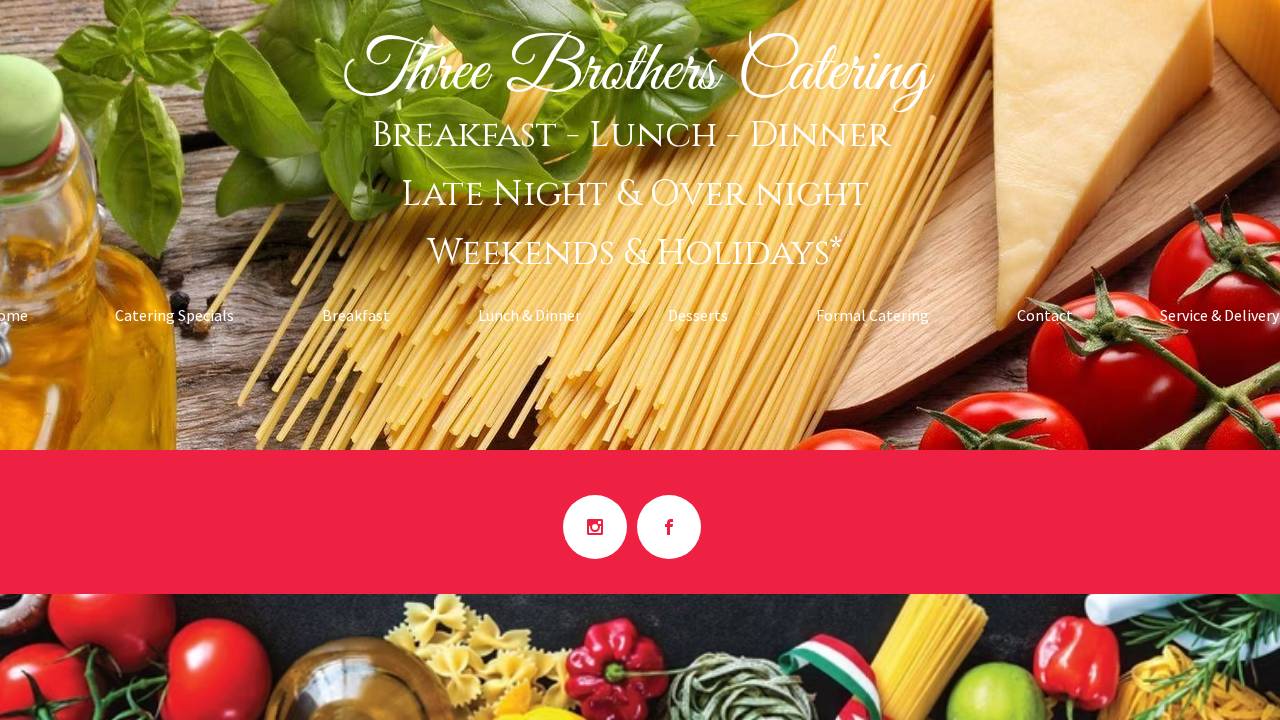 Three Brothers Food Service LLC website screenshot